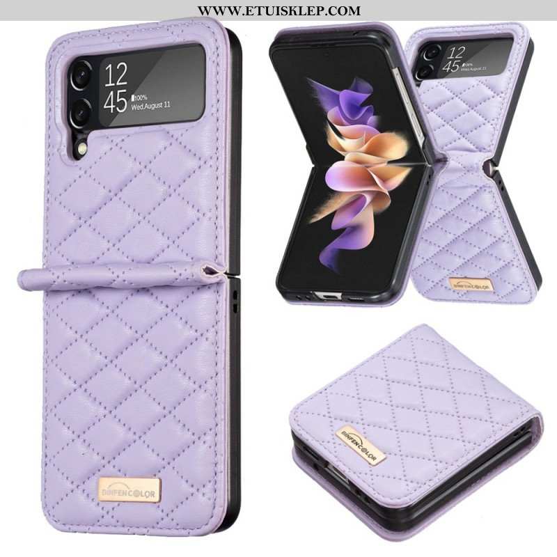 Etui do Samsung Galaxy Z Flip 4 Etui Folio Kolor Pikowany Binfen